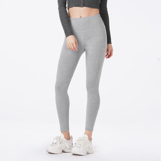 都市丽人打底裤强暖外穿裤保暖裤罗纹棉复合绒厚九分裤一条LLT4B6 商品图1