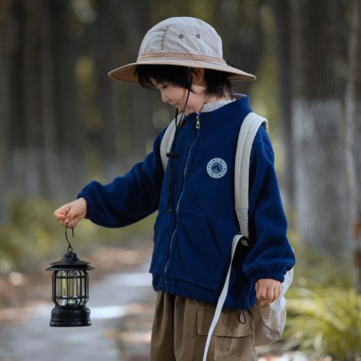 新款春秋男女童A类保暖摇粒绒外套中大童亲子装_ym 商品图2