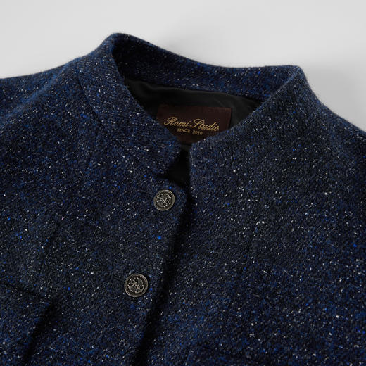 ROMI STUDIO“法式优雅”绵羊毛羊驼毛混纺花纱小香风外套 431W5087 商品图2