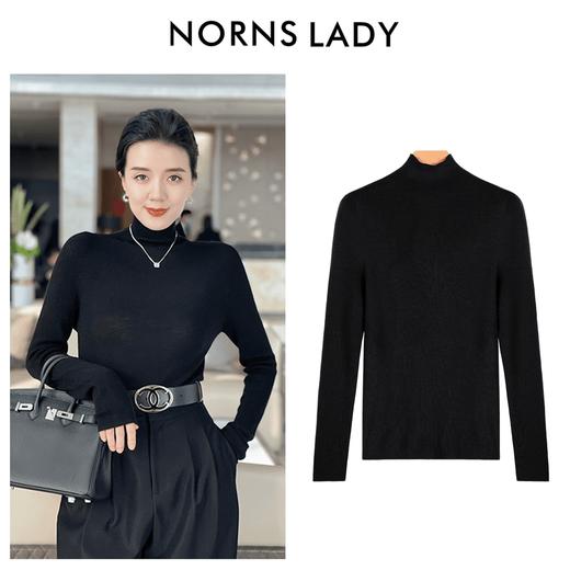 NORNS LADY/诺恩【天鹅颈】秋冬款百搭高领气质显瘦绵羊毛衫T24SA43005 商品图0