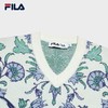 3件4折【自营】FILA/斐乐  ×V&A联名系列斐乐女子编织衫2024春季新款满印时尚马甲毛衣 F11W418410FZA 商品缩略图3