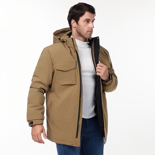 【可拆卸帽】【新款DK】大依优型大码男装连帽棉衣防水户外棉服夹克加肥加大休闲夹克胖子外套上衣 商品图6