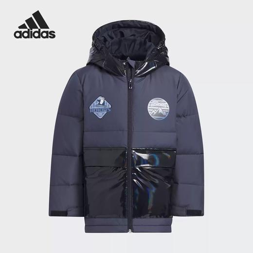 5折【自营】adidas/阿迪达斯  冬季新款小童保暖运动连帽羽绒服 IS4869 商品图0