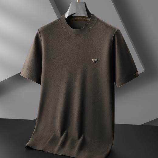 【新款DBJ】大依优型大码短袖毛衣针织衫毛衫休闲加肥加大男士胖子大码内搭上衣打底衫 商品图3