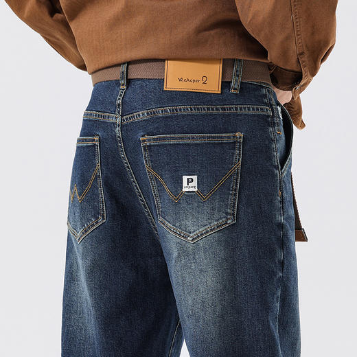 【新款DQ】大依优型大码小脚直筒牛仔裤长裤男舒适休闲简约百搭加肥加大男装潮款 商品图9