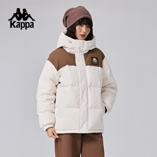 Kappa卡帕背靠背冬季复古户外运动羽绒服外套男保暖上衣防寒服女K0EZ2YY66D 商品图3