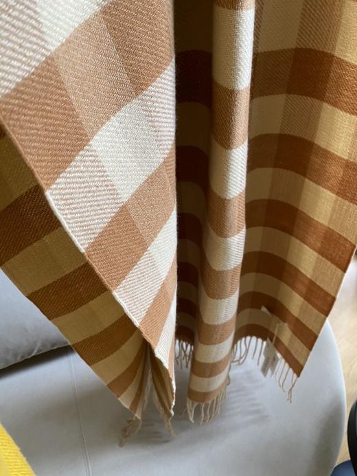 秋冬流苏款格纹披肩保暖加厚 商品图0