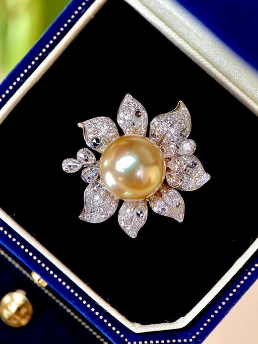 花卉元素金珠戒指 11-12mm 商品图5