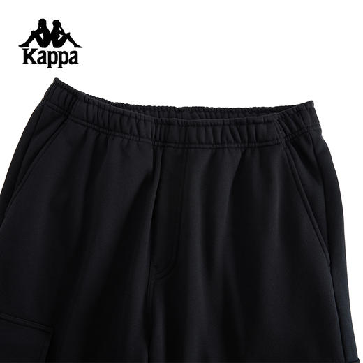 Kappa卡帕背靠背秋季新款针织长裤男复古运动裤休闲保暖束脚裤子K0E72AK83 商品图1