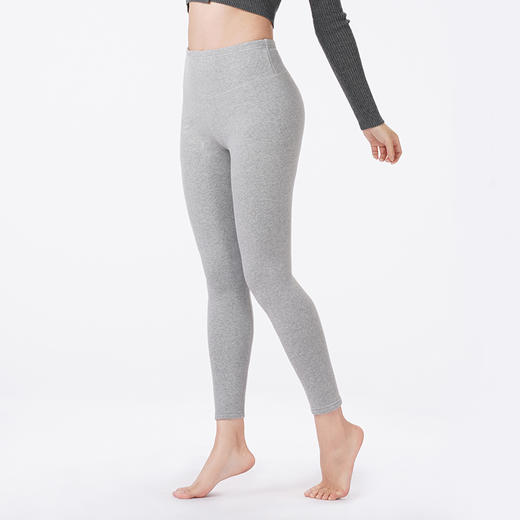 都市丽人打底裤强暖外穿裤保暖裤罗纹棉复合绒厚九分裤一条LLT4B6 商品图3