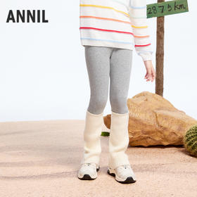 女童毛织拼接暖夹裤冬季新款安奈儿童装实体店同款AG446808