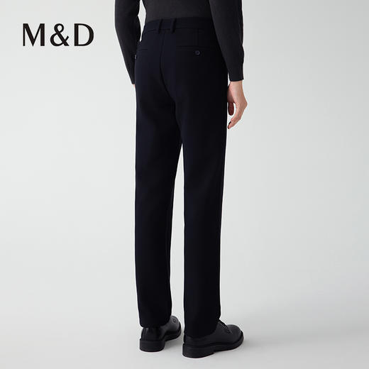 【名盾】秋冬保暖休闲裤，Q弹挺括，舒适有型，中腰直筒裤型，不挑身材M0CL12669D 商品图3