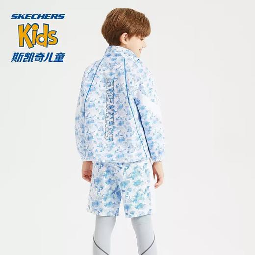 5折【自营】Skechers/斯凯奇  春新款男童潮流梭织连帽外套中大童休闲运动户外 P124B011 商品图1