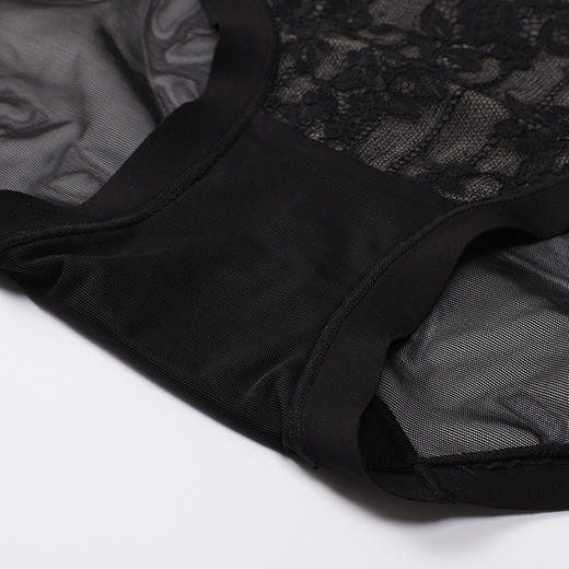 都市丽人内裤宽版包覆平角裤蕾丝+网布女士内裤YPT2S8 商品图7