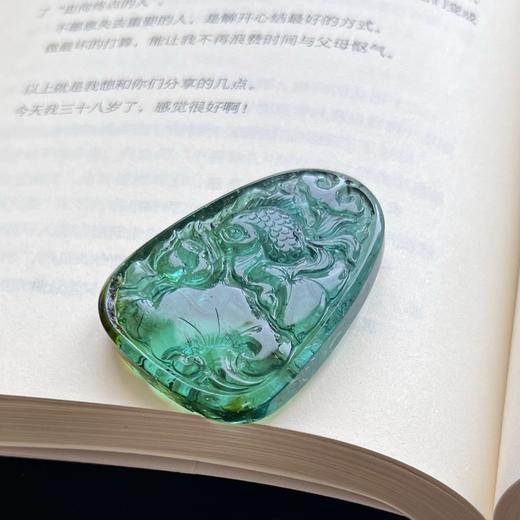 极品蓝绿碧玺 雕刻 30.97克 商品图3