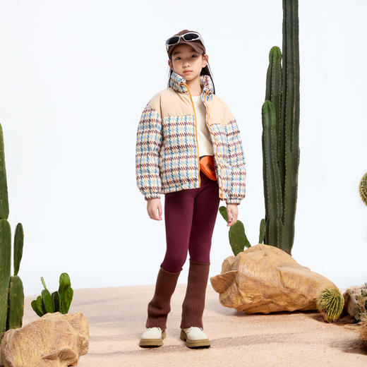 女童毛织拼接暖夹裤冬季新款安奈儿童装实体店同款AG446808 商品图6