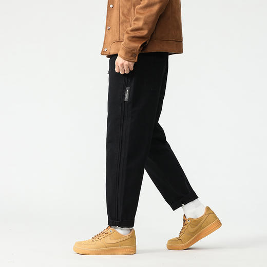 【纯棉】【新款DQ】大依优型大码松紧腰直筒休闲长裤男舒适休闲简约百搭加肥加大男装潮款 商品图6