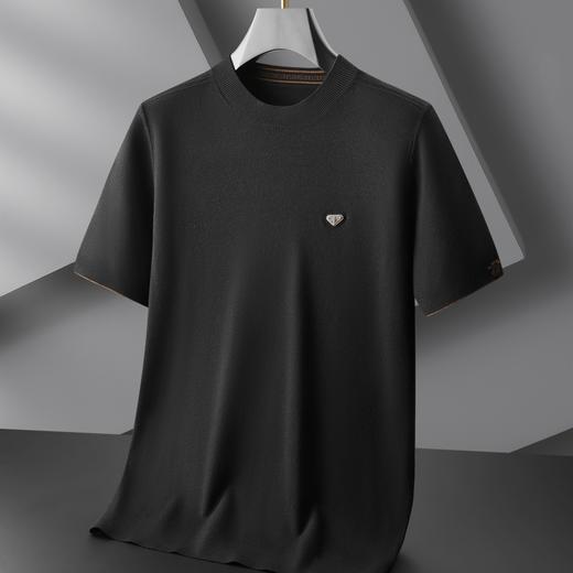 【新款DBJ】大依优型大码短袖毛衣针织衫毛衫休闲加肥加大男士胖子大码内搭上衣打底衫 商品图4