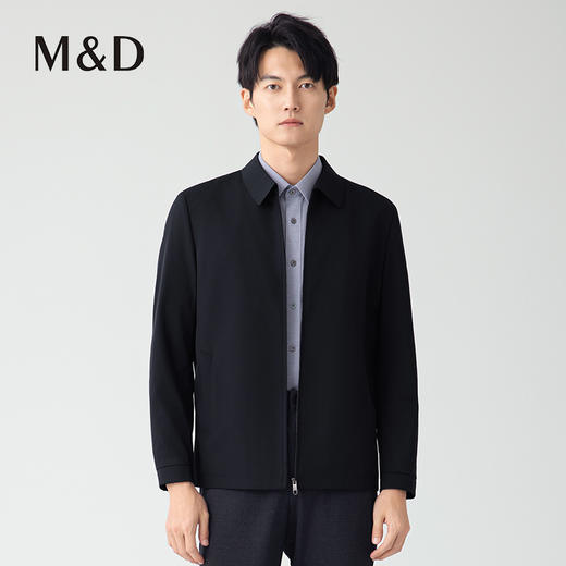 【名盾】简洁干部翻领夹克，立体不挑身材，手感舒适易打理M0CL91671B 商品图2
