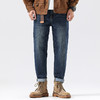 【新款DQ】大依优型大码小脚直筒牛仔裤长裤男舒适休闲简约百搭加肥加大男装潮款 商品缩略图5