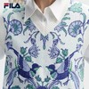 3件4折【自营】FILA/斐乐  ×V&A联名系列斐乐女子编织衫2024春季新款满印时尚马甲毛衣 F11W418410FZA 商品缩略图2