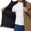【可拆卸帽】【新款DK】大依优型大码男装连帽棉衣防水户外棉服夹克加肥加大休闲夹克胖子外套上衣 商品缩略图12