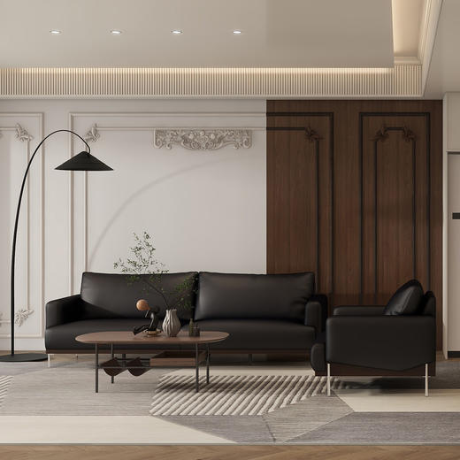 顾家家居整装 中古风 布艺沙发 KZ.5051(B) 繁花 商品图1