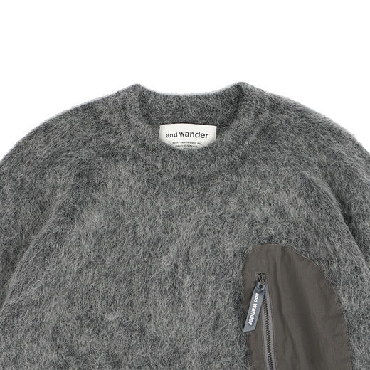 and wander mohair wool sweater 马海毛羊毛针织套头毛衣 商品图1