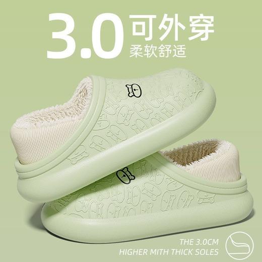 【包跟设计！行走更稳】踩屎感棉拖鞋女冬季外穿包跟情侣加绒保暖家居月子棉鞋男。ry 商品图6
