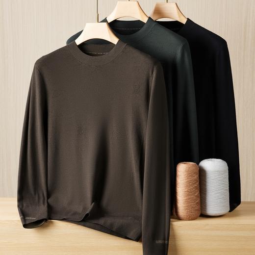 【新款DBJ】大依优型大码毛衣针织衫毛衫休闲加肥加大男士胖子大码内搭上衣打底衫 商品图1