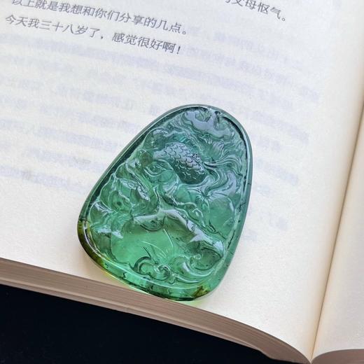 极品蓝绿碧玺 雕刻 30.97克 商品图4