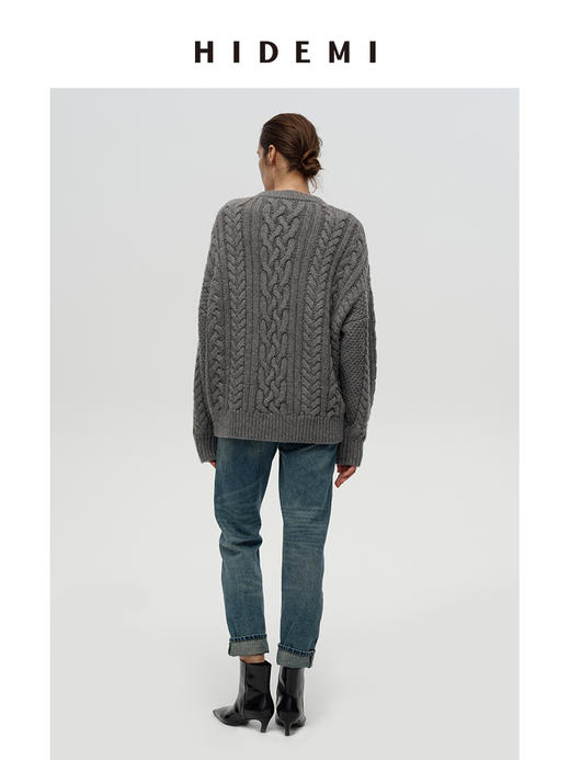 HIDEMI 多重水洗复古做旧感小脚牛仔裤 商品图5