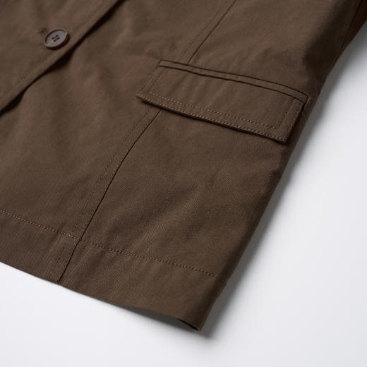 ROMI STUDIO“棕标甄选” 莱赛尔棉混纺砂洗雾面西装外套 441WL007 商品图4