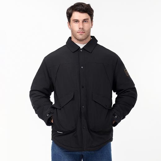 【新款DK】大依优型大码男装连帽棉衣防水户外翻领棉服衬衫领夹克加肥加大休闲夹克胖子外套上衣 商品图6