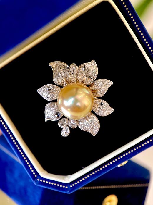 花卉元素金珠戒指 11-12mm 商品图3