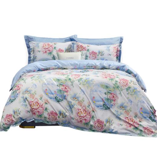 【2.0*2.2】富安娜磨毛四件套-江南芙蕖XHR 商品图8