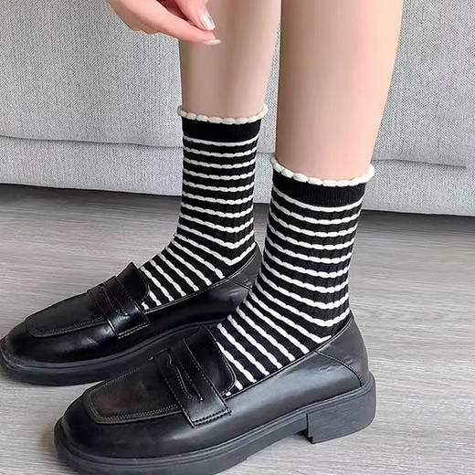 都市丽人中筒袜休闲系列精梳棉袜子女袜子LCTDG4 商品图2