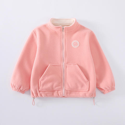 新款春秋男女童A类保暖摇粒绒外套中大童亲子装_ym 商品图3