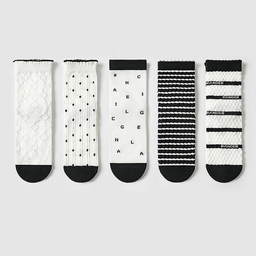 都市丽人中筒袜休闲系列精梳棉袜子女袜子LCTDG4 商品图3