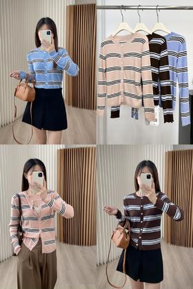 含超细澳毛+醋酸！【美YANG同款咖啡豆开衫】怎么搭都好看~高弹高密面料，回弹力超级大~软糯亲肤❗️婴儿般细腻手感 ✅圆领设计，巧妙修饰肩颈，既减龄又显温柔知性的气质❤