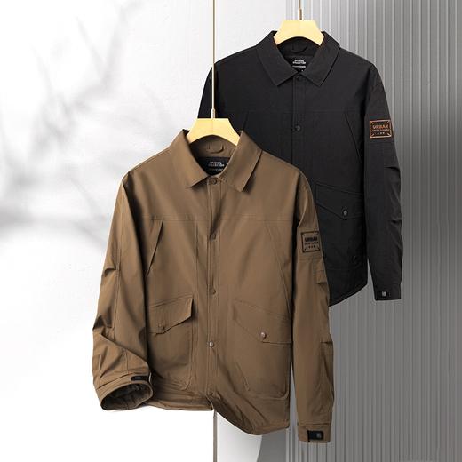 【新款DK】大依优型大码男装连帽棉衣防水户外翻领棉服衬衫领夹克加肥加大休闲夹克胖子外套上衣 商品图8