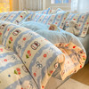 牛奶绒四件套小清新冬季保暖加厚珊瑚绒法莱绒被套床单三件套批发 商品缩略图8