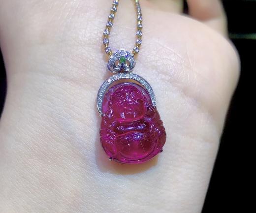 卢比来宝石红碧玺大肚佛重 3.46g 11.7CT 商品图0