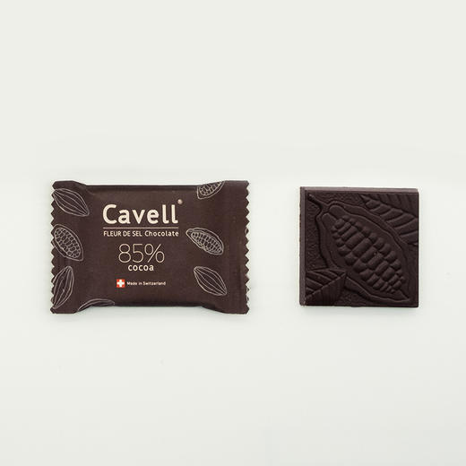 正谷Cavell海盐黑巧克力（7.5g*12块） 85%可可含量 瑞士进口 碳中和认证产品 （北京顺丰发货） 商品图2