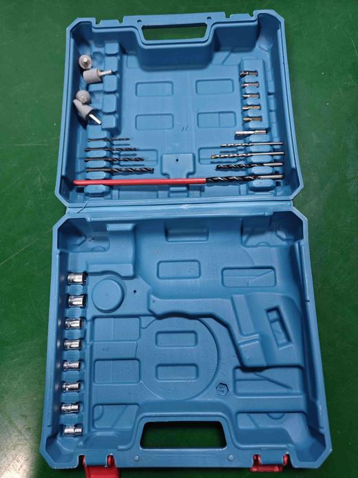 010251手电钻塑料盒子包装盒电钻收纳箱子带钻头磨头配件 商品图3