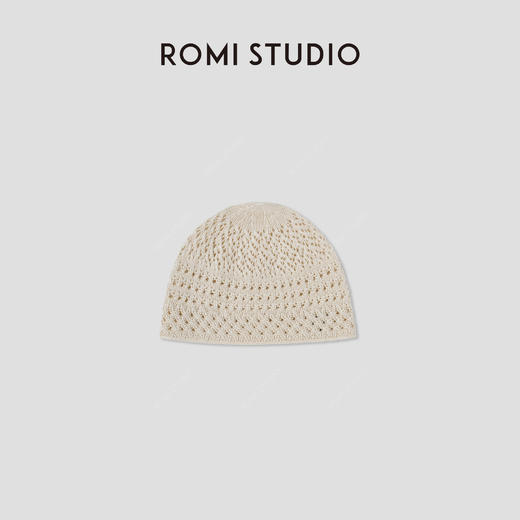 ROMI STUDIO “温柔已至” *莱赛尔无帽檐针织镂空冷帽 435M4093 商品图0