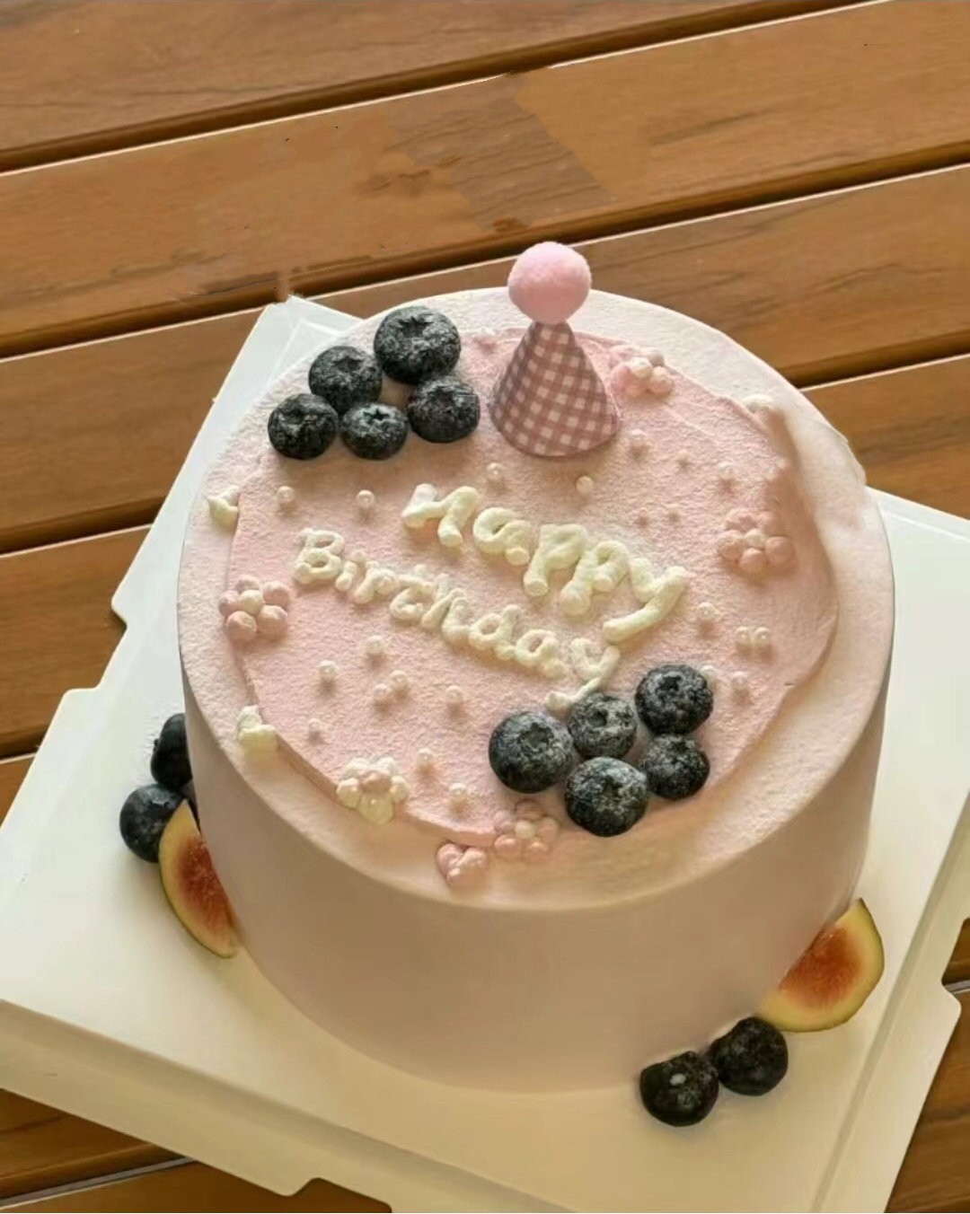 粉色ins简约蛋糕