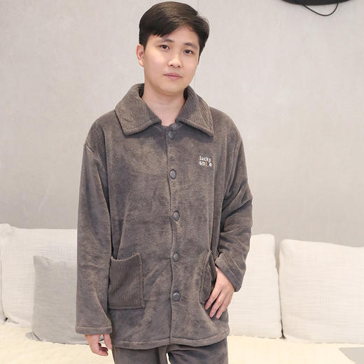 【88元1套】男士绒料开衫套装-6243215 商品图0