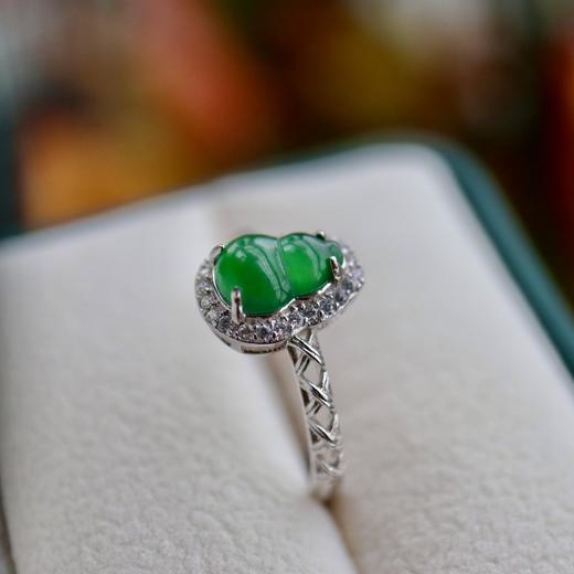 【宫里戒指】翡翠葫芦开口戒指 CF 商品图3