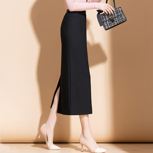 包臀半身裙新款秋季开衩一步裙长款西装工装裙MYX-2451 商品图1
